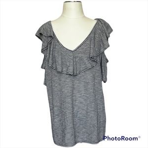Lane Bryant Cold Shoulder, Short Sleeve Top